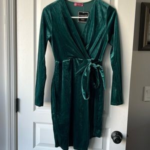 Beautiful velvet wrap dress